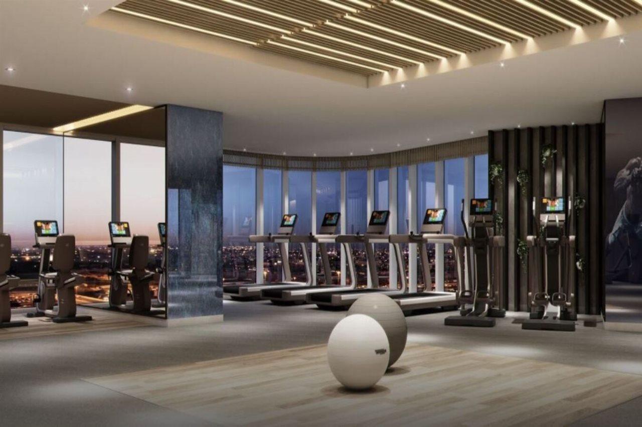 Paramount Hotel Midtown Dubaï Extérieur photo The gym at the 101